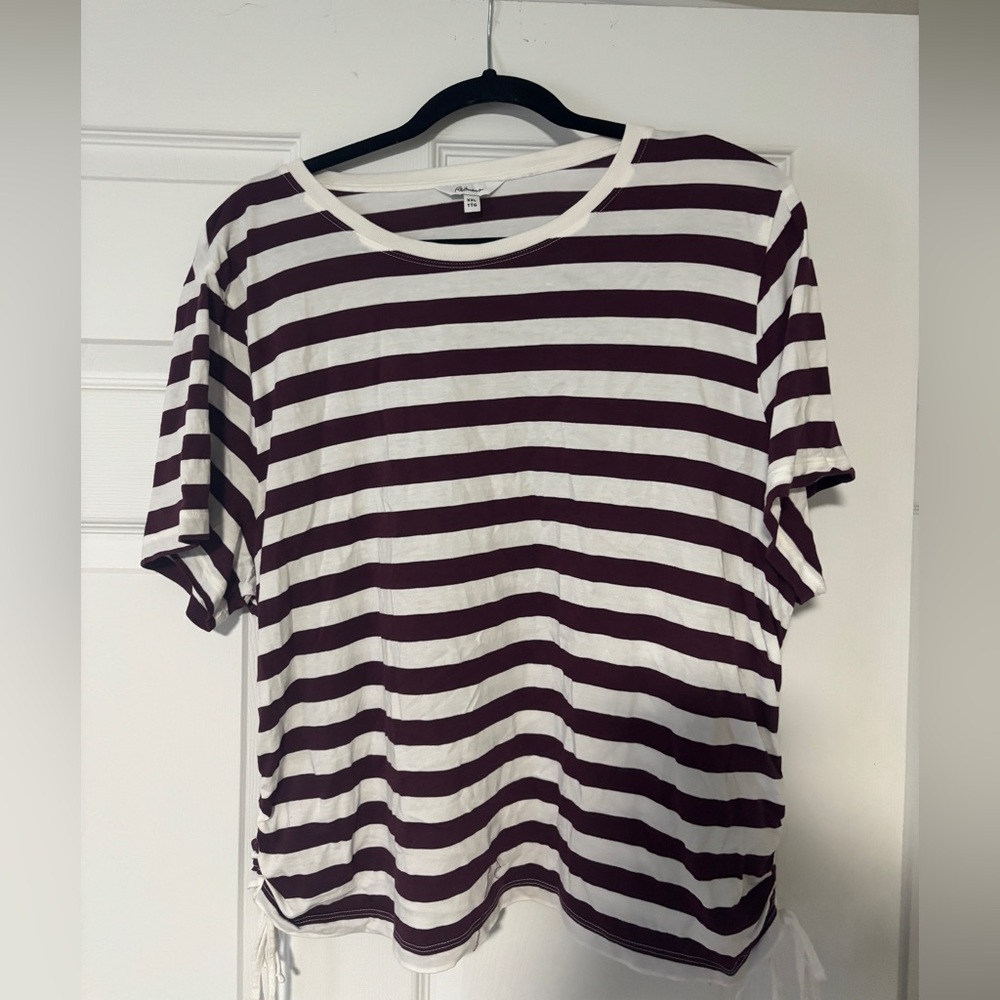 Striped Short Sleeve Top